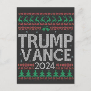 Cartão Postal De Convite Trump Vance Devolvam a América Eleição Voto EUA
