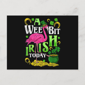Cartão Postal De Convite Um Pouquinho Irlandês Hoje Dia de São Patrício Fla
