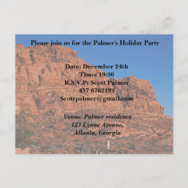 Cartão Postal De Convite Vale do Fogo