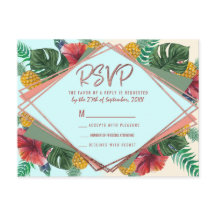 Verão Folhas de Abacaxi Floral Tropical RSVP