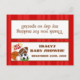 Cartão Postal De Convite Vermelho All-Star do Bag Goody Topper