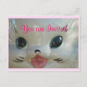 Cartão Postal De Convite Vintage Cat cookie jar 2972 - personalizá-lo