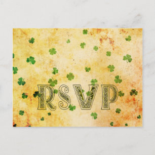 Cartão Postal De Convite Vintage da IRISH