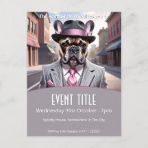 Vintage Gangster French Buldog