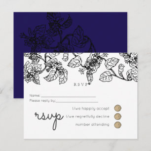 Cartão Postal De Convite Vintage Garden Deixa O Casamento Clássico De Orçam