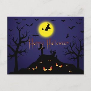 Cartão Postal De Convite Vintage Halloween Party Convide Com Texto Sangrent
