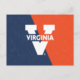 Cartão Postal De Convite Virginia Cavaliers Color Block