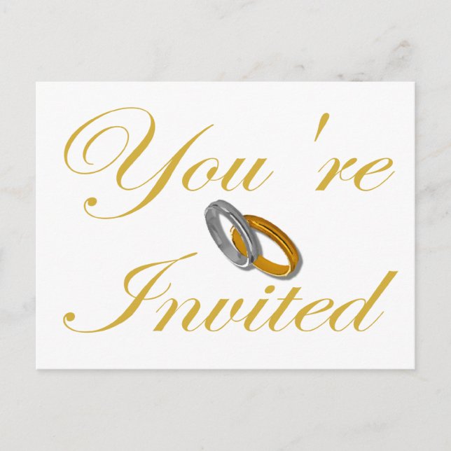 Cartão Postal De Convite Você é Convidado (Frente)