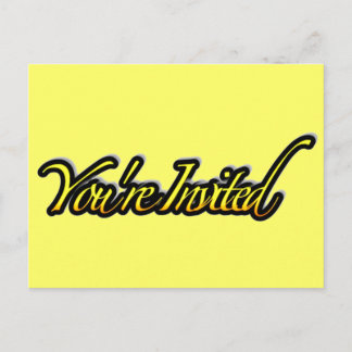 Cartão Postal De Convite Você está convidado_ Cartão-postal