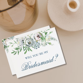 Cartão Postal De Convite Você Será Minha Proposta De Bridesmaid Bonito?