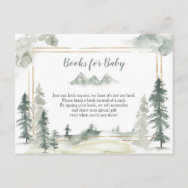 Cartão Postal De Convite Watercolor Adventure Forest Books for Baby