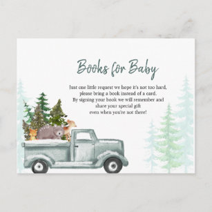 Cartão Postal De Convite Winter ONEderland Books para Bebê 