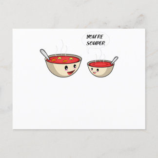 Cartão Postal De Convite You're Souper Cook And Soup Lover