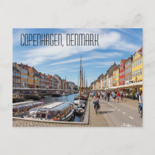 Cartão postal de Copenhague Dinamarca