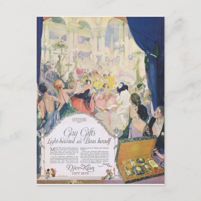 Cartão Postal De coração leve como Paris (Frente)