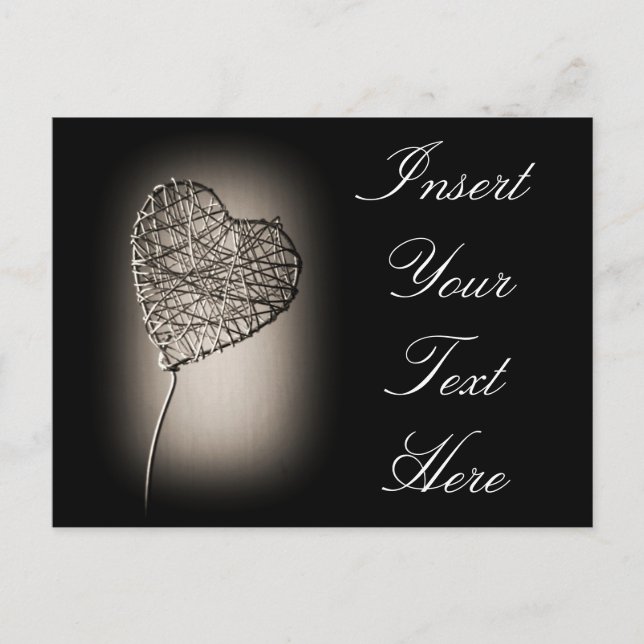 Cartão postal de coração partido (Frente)