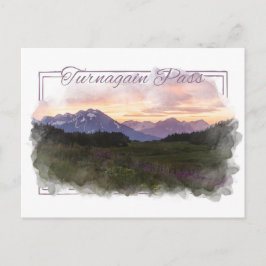 Cartão Postal de Cores Watercolor de Passagem do A