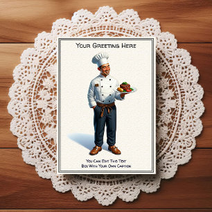 Cartão postal de cozinha/chefe personalizável para
