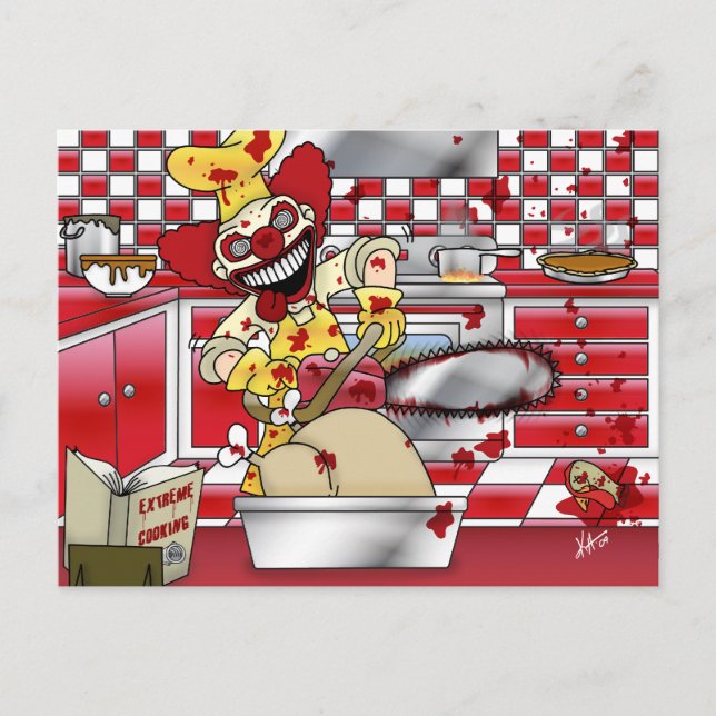 Cartão Postal de Culinária Extrema (Frente)