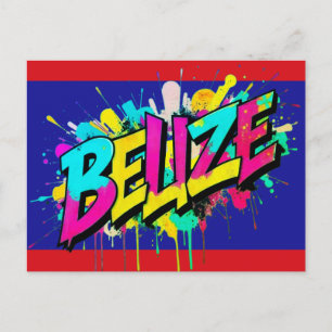 Cartão postal de cumprimento em estilo grafite da 