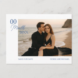 Cartão Postal de Data de Salvamento com Foto Perso