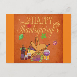 Cartão postal de decoração de outono