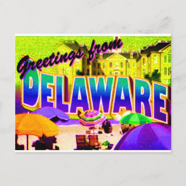 Cartão Postal de Delaware (Frente)