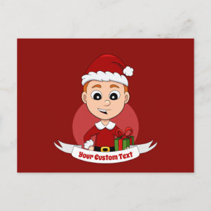 Cartão postal de desenho animado de Natal