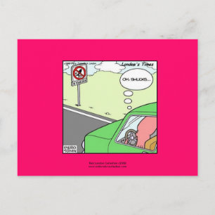 Cartão Postal de Desenho Animado Hilário da Zona S