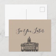 Cartão postal de desenho de tonalidade de Nottingh