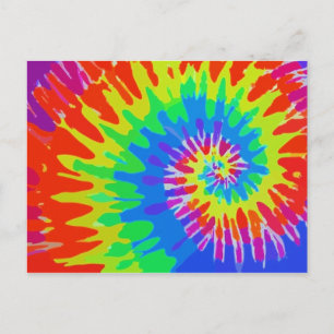 Cartão Postal de Desenho Tie-Dye