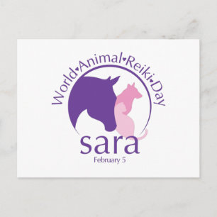 Cartão postal de design do Dia Mundial do Reiki An