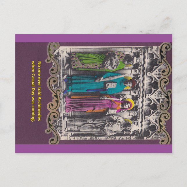 Cartão postal de dia casual (Frente)