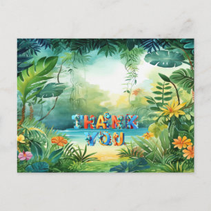 Cartão postal de dinossauro fofo