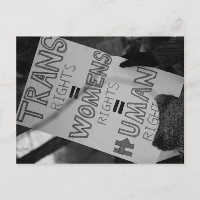 Cartão Postal de Direitos Trans (Frente)