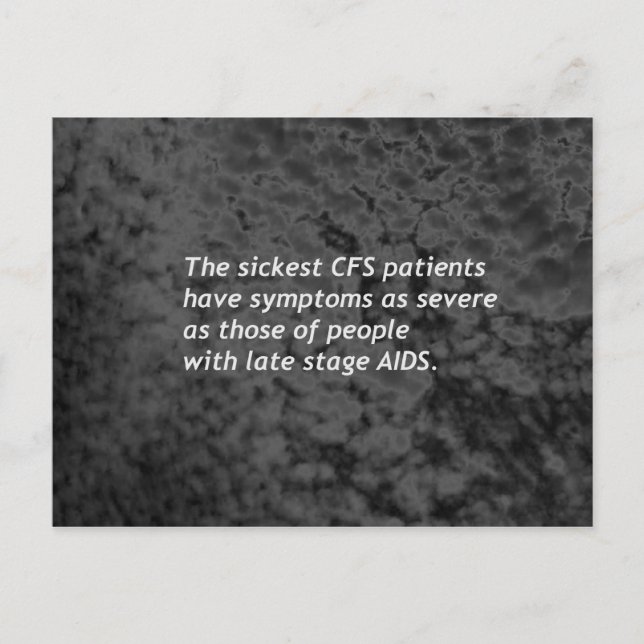 cartão postal de doentes com dreambirdie-CFS (Frente)