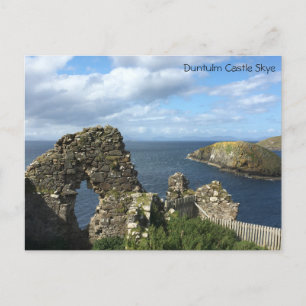 Cartão postal de Duntulm Castle Skye