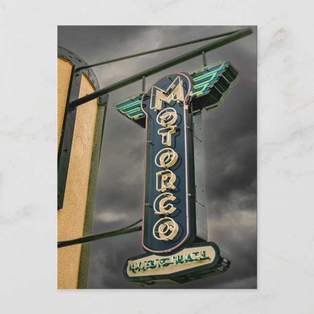 Cartão postal de edifício antigo em Durham Carolin (Frente)