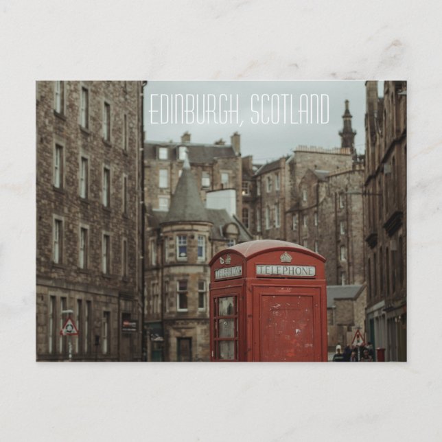 Cartão postal de Edimburgo, Escócia (Frente)
