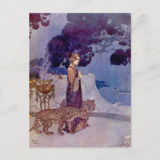 Cartão postal de Edmund Dulac - Circe, A Encantado