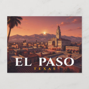 Cartão Postal de El Paso   Souvenir do Plaza Theat