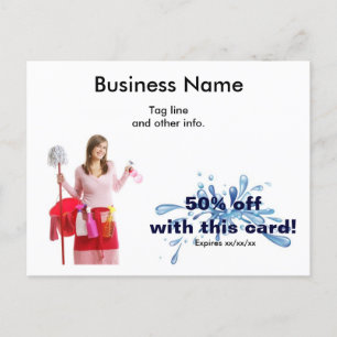 Cartão postal de Empresa de Limpeza