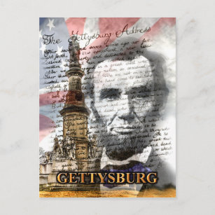 Cartão postal de endereço Gettysburg