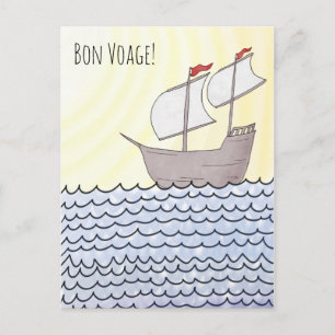 Cartão postal de entrega à vela