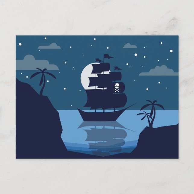 Cartão postal de Entrega Pirata (Frente)