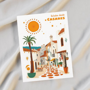 Cartão postal de espanha Casares