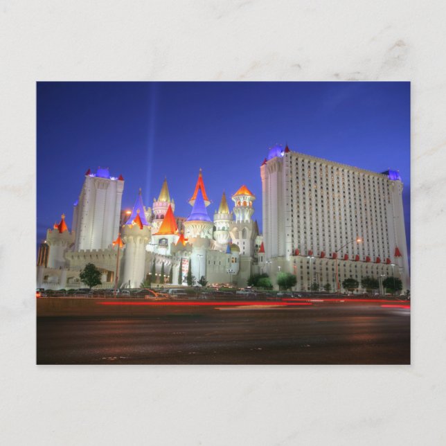 Cartão postal de estância Excalibur Vegas (Frente)