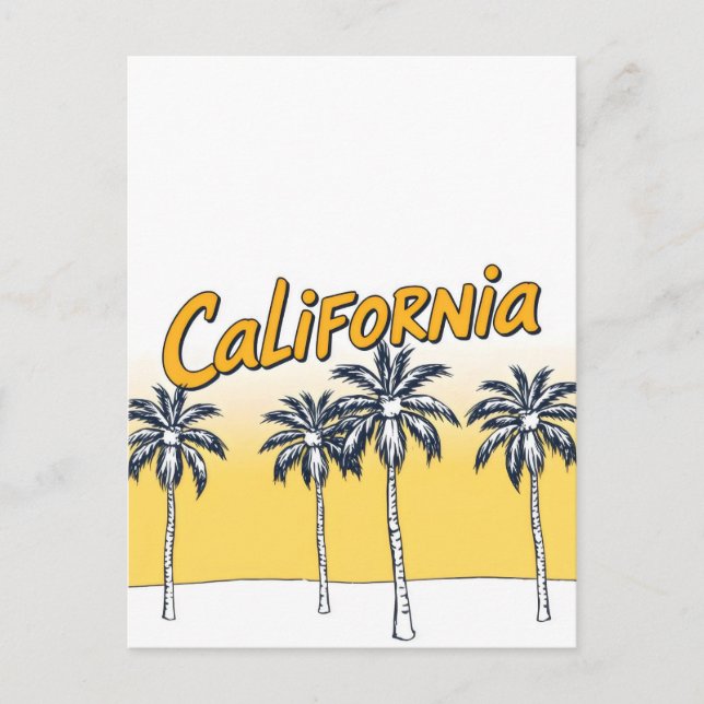 Cartão postal de estilo cômico da Califórnia (Frente)