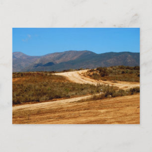 Cartão postal de estrada para o lugar nenhum