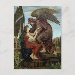 Cartão postal de Evelyn de Morgan - O Anjo da Mort